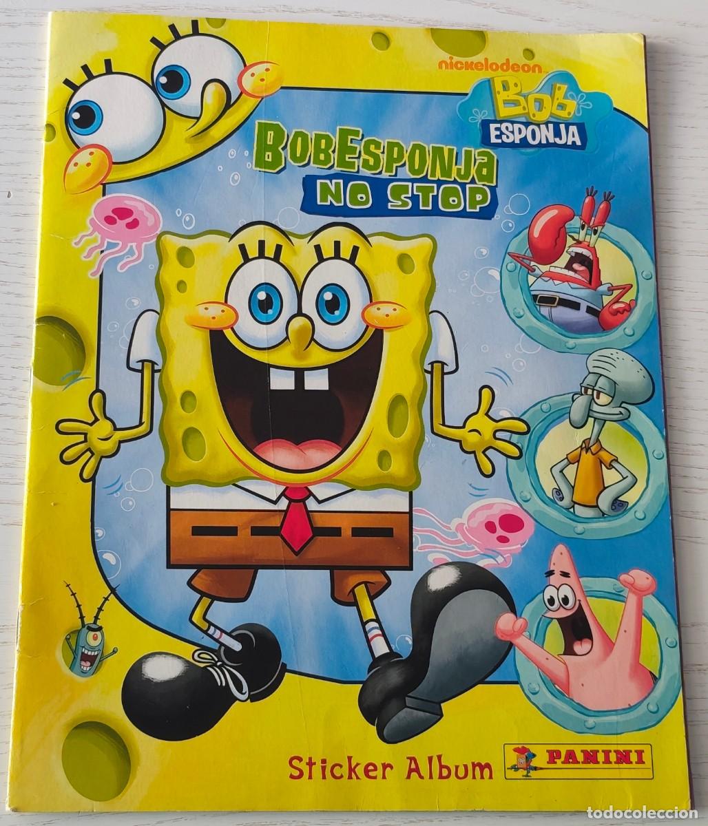 Coleccionismo &aacute;lbumes: &Aacute;LBUM BOB ESPONJA NO STOP CON 44 CROMOS PEGADOS - 32 p&aacute;ginas &middot; VIACOM INTERNATIONAL INC., 2010