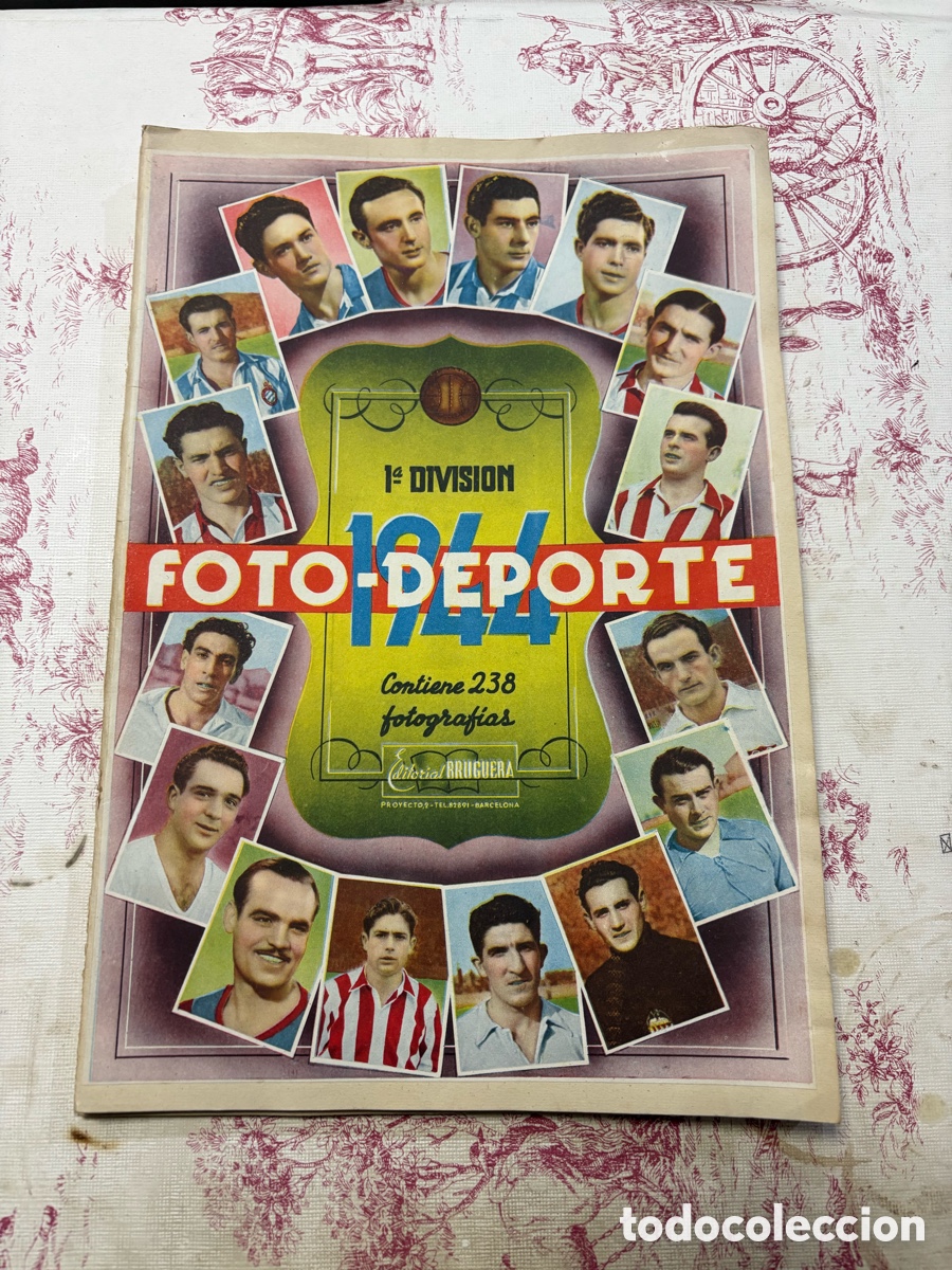 Coleccionismo &aacute;lbumes: &Aacute;LBUM DE F&Uacute;TBOL FOTO-DEPORTE 1944, BRUGUERA