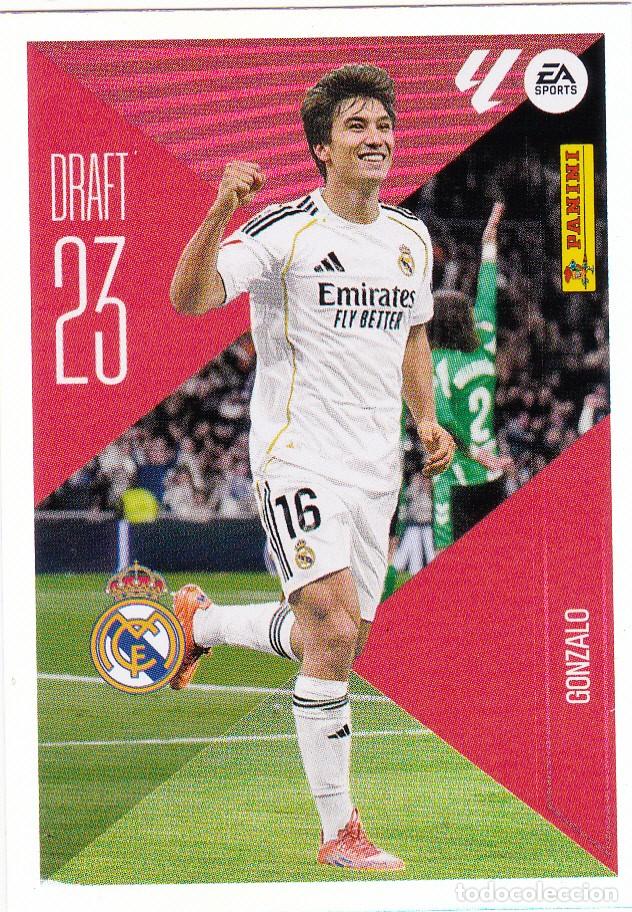 Coleccionismo &aacute;lbumes: ESTE 2026-27 * GONZALO * DRAFT 23 N&ordm; 9 - DEL REAL MADRID (NUEVO DE SOBRE) (A-20)