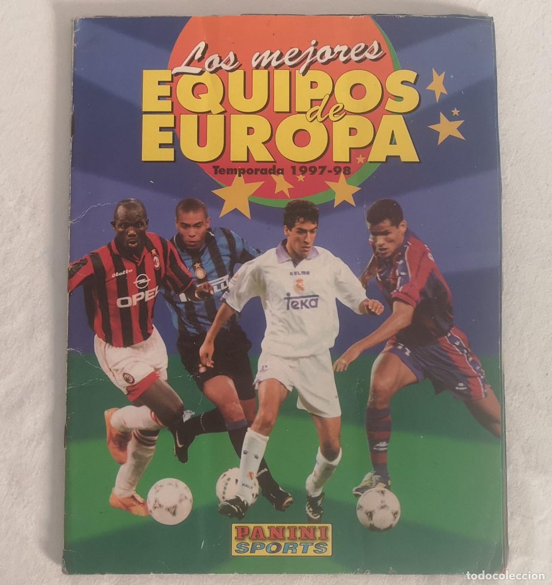 Coleccionismo &aacute;lbumes: &Aacute;LBUM CROMOS F&Uacute;TBOL LOS MEJORES EQUIPOS DE EUROPA 97/98 PANINI