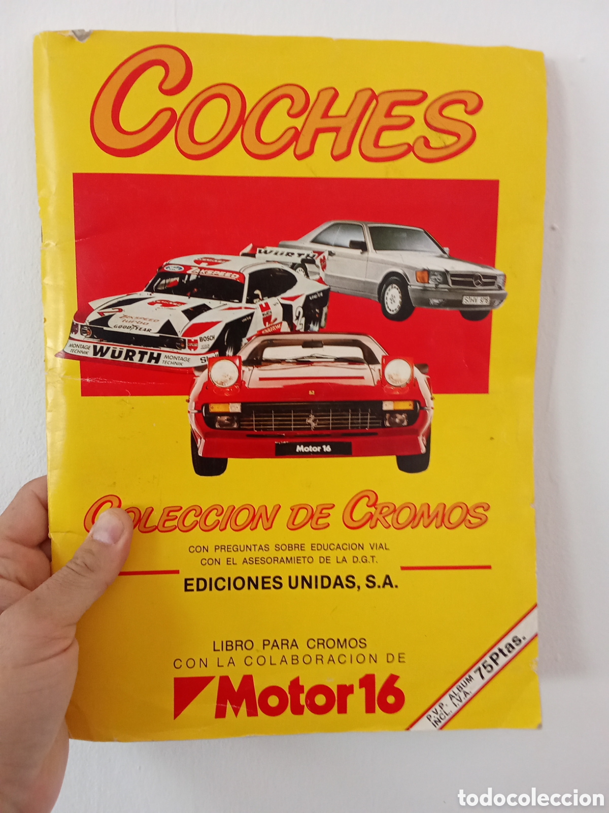 Coleccionismo &aacute;lbumes: &Aacute;lbum cromos Coches Motor 16 - Ediciones Unidas