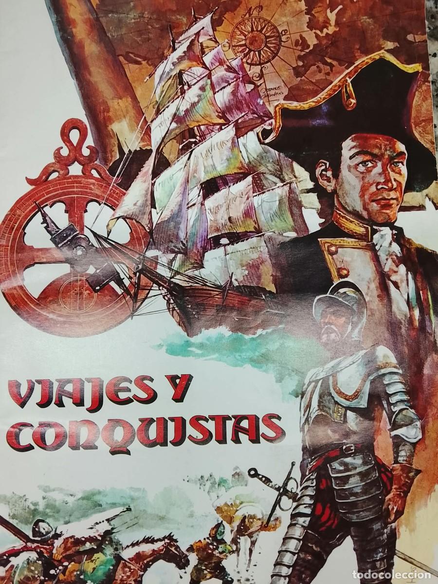 Coleccionismo &aacute;lbumes: VIAJES Y CONQUISTAS ALBUM CROMOS MAS 265 CROMOS REPETIDOS
