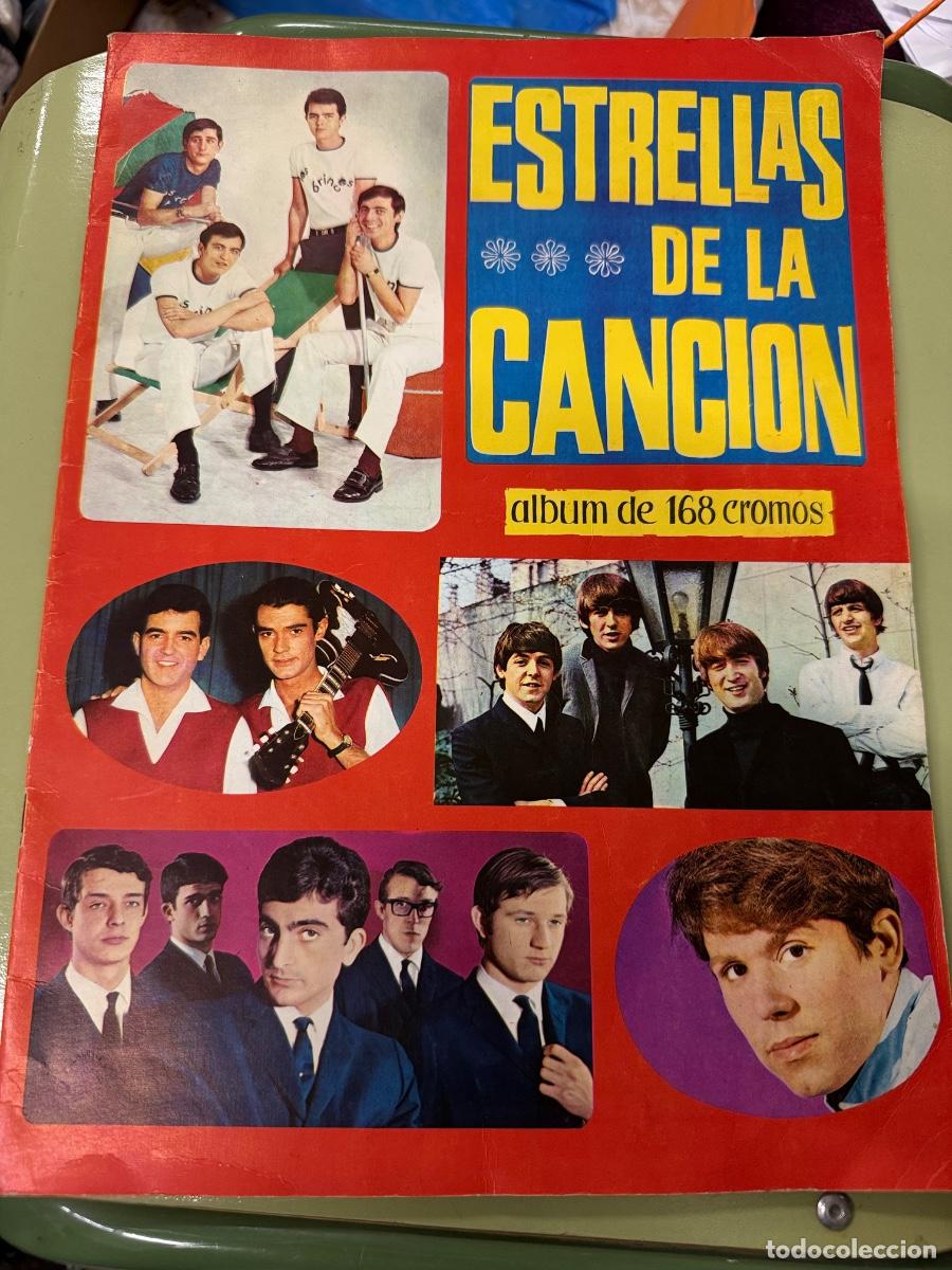 Coleccionismo &aacute;lbumes: ESTRELLAS DE LA CANCION. Album de cromos CASI COMPLETO. Faltan 41 cromos