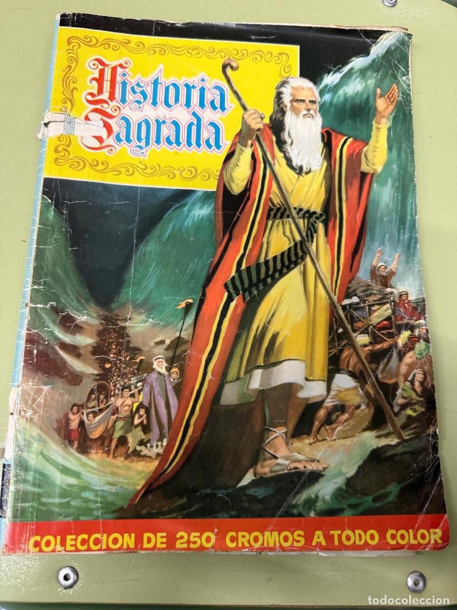 Coleccionismo &aacute;lbumes: HISTORIA SAGRADA. Album de cromos VAC&Iacute;O. Le arrancaron todos los cromos