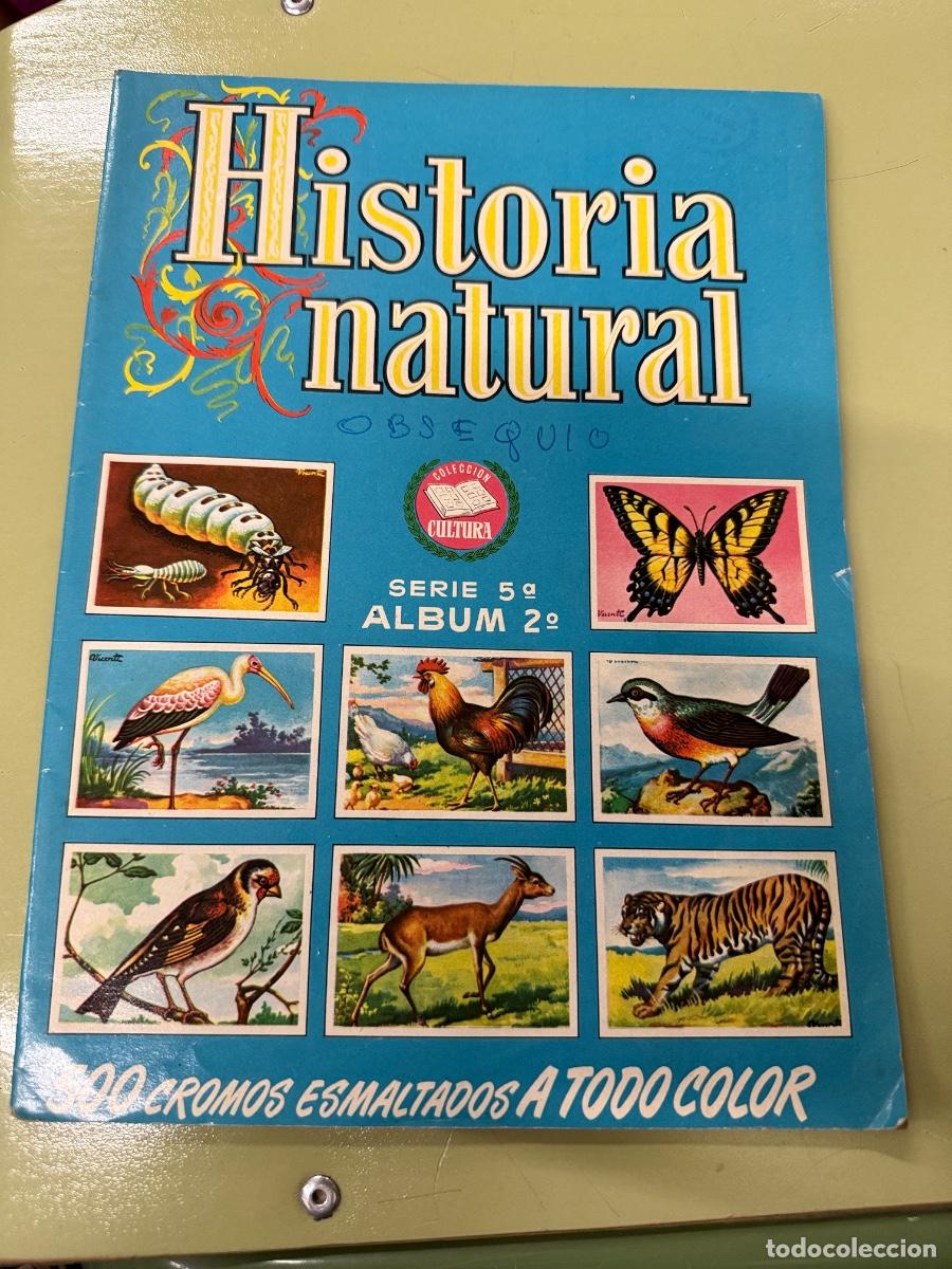 Coleccionismo &aacute;lbumes: HISTORIA NATURAL. Coleccion Cultura. Album de cromos casi VAC&Iacute;O. Tiene solo 4 cromos