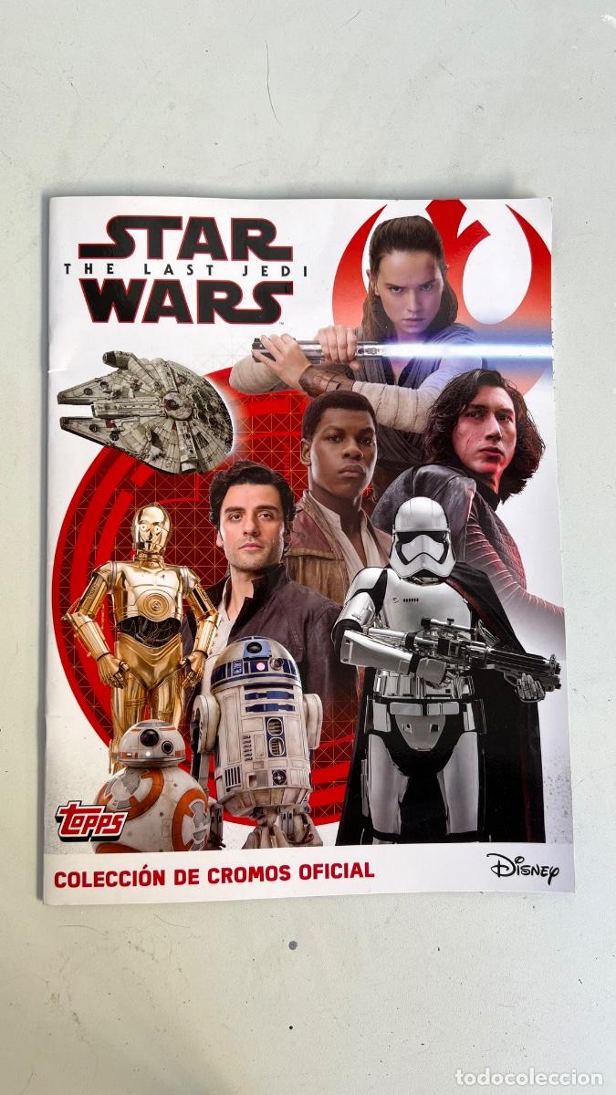 Coleccionismo &aacute;lbumes: Star wars last jedi Disney album cromos incompleto