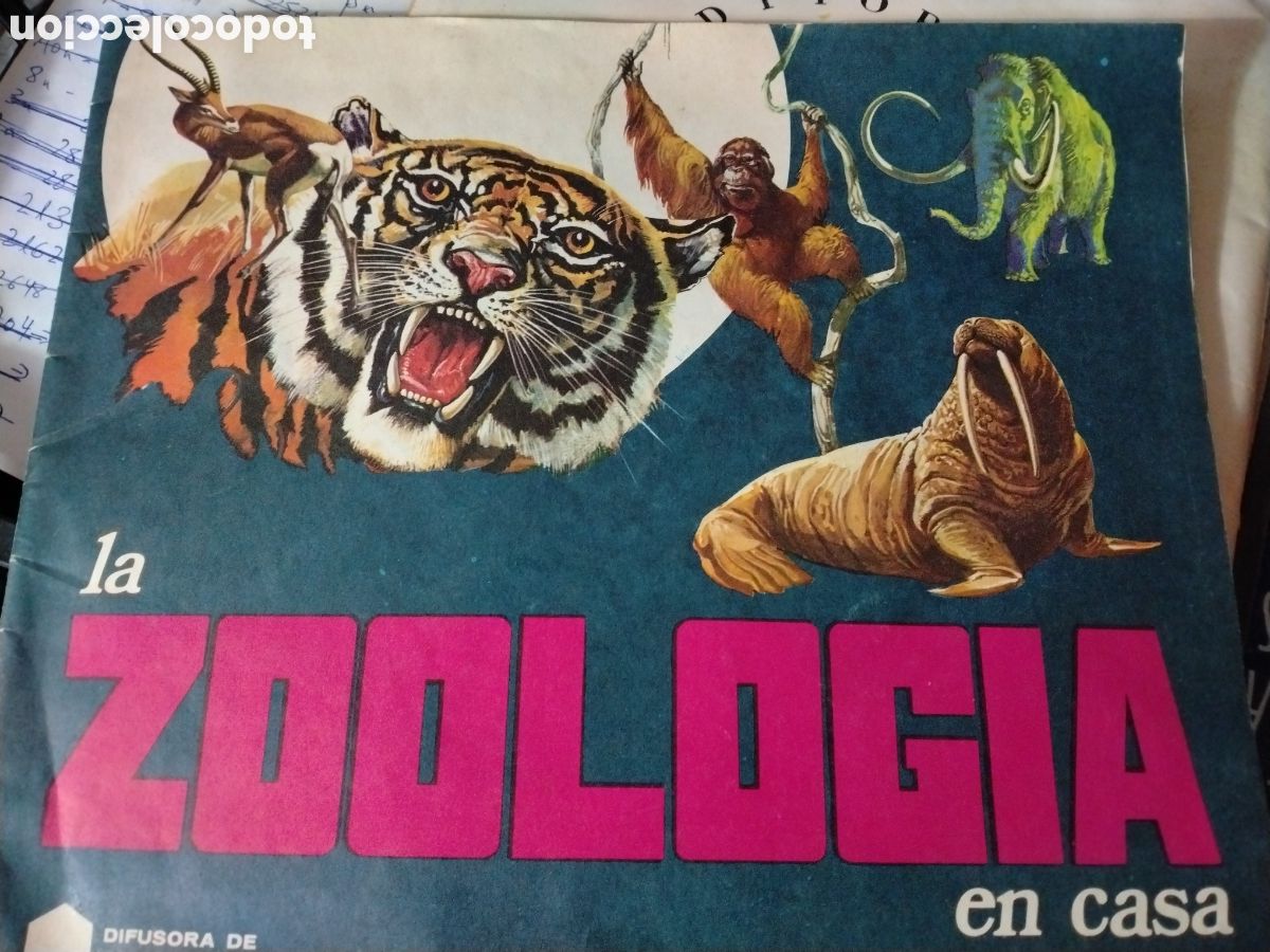 Coleccionismo &aacute;lbumes: LA ZOOLOG&Iacute;A EN CASA - &Aacute;LBUM DE CROMOS STICKER - DIFUSORA DE CULTURA 1974.