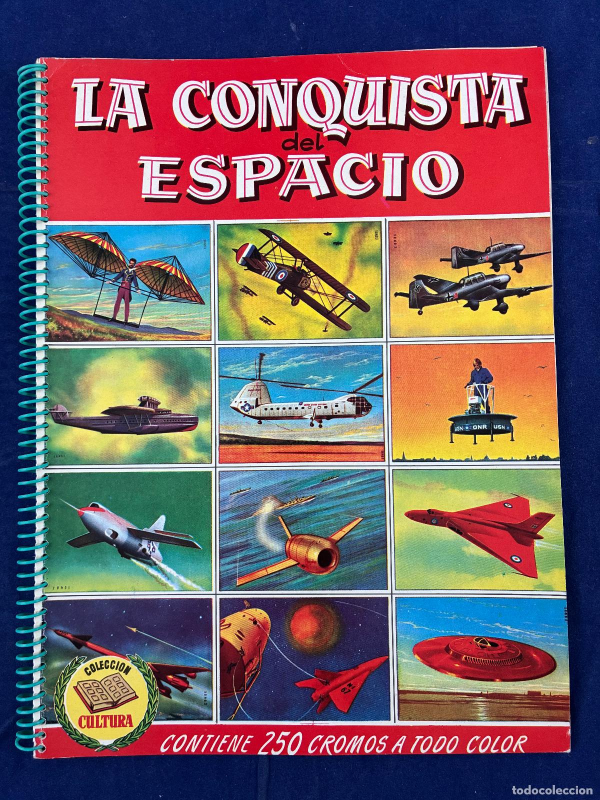 Coleccionismo &aacute;lbumes: La conquista del espacio Miguel Conde 1956 Bruguera Estado plancha. Album de cromos