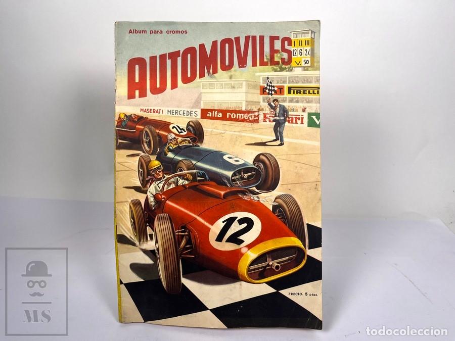 Coleccionismo &aacute;lbumes: Antiguo Album de Cromos - Automoviles - Fher - Incompleto - A&ntilde;o 1958