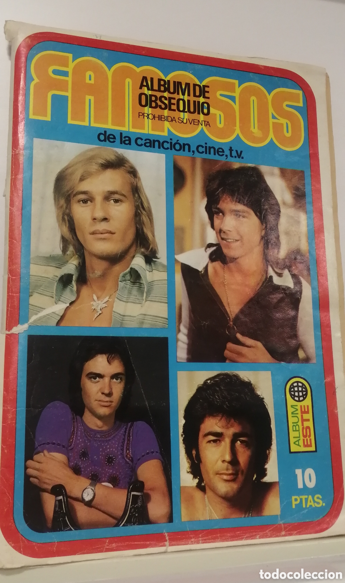 Coleccionismo &aacute;lbumes: Famosos de la canci&oacute;n cine tv Ediciones Este A&ntilde;o 1973 &Aacute;lbum Incompleto 117 cromos de los 196