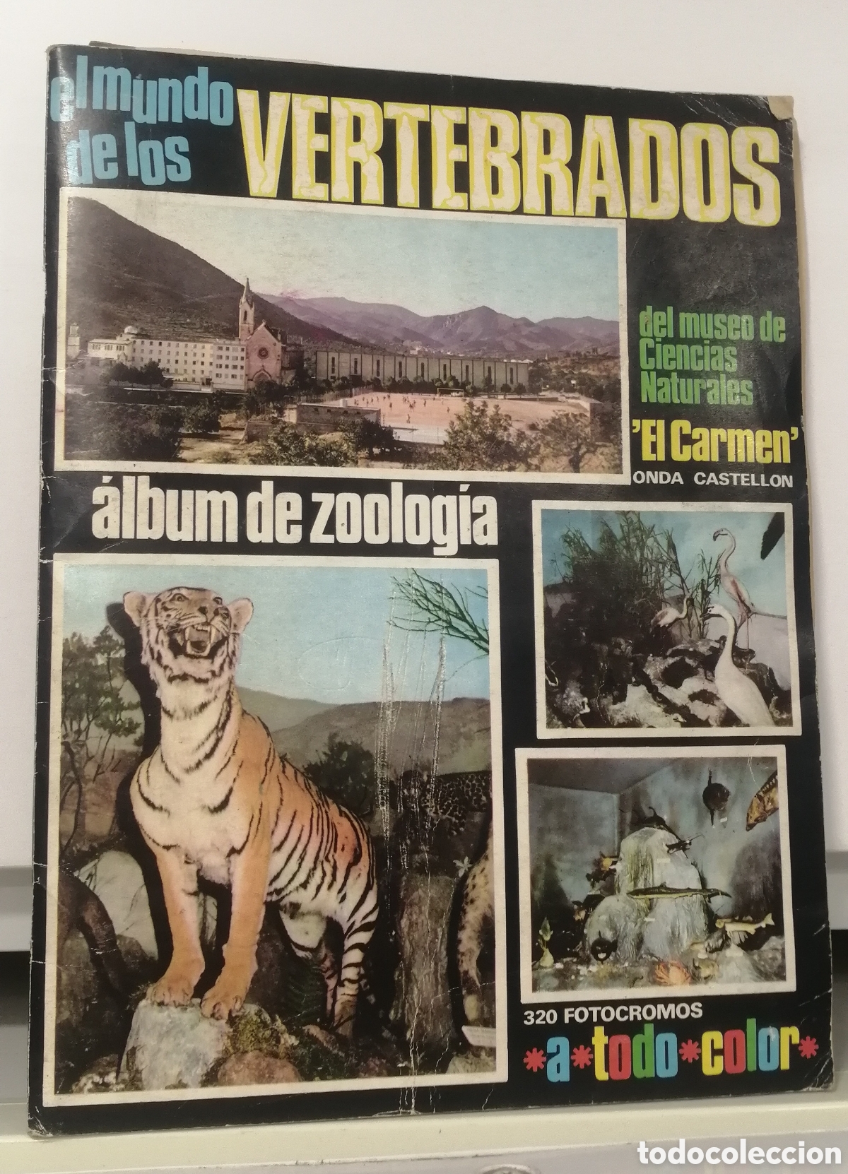 Coleccionismo &aacute;lbumes: El Mundo de los vertebrados Album Incompleto 210 Cromos de 320