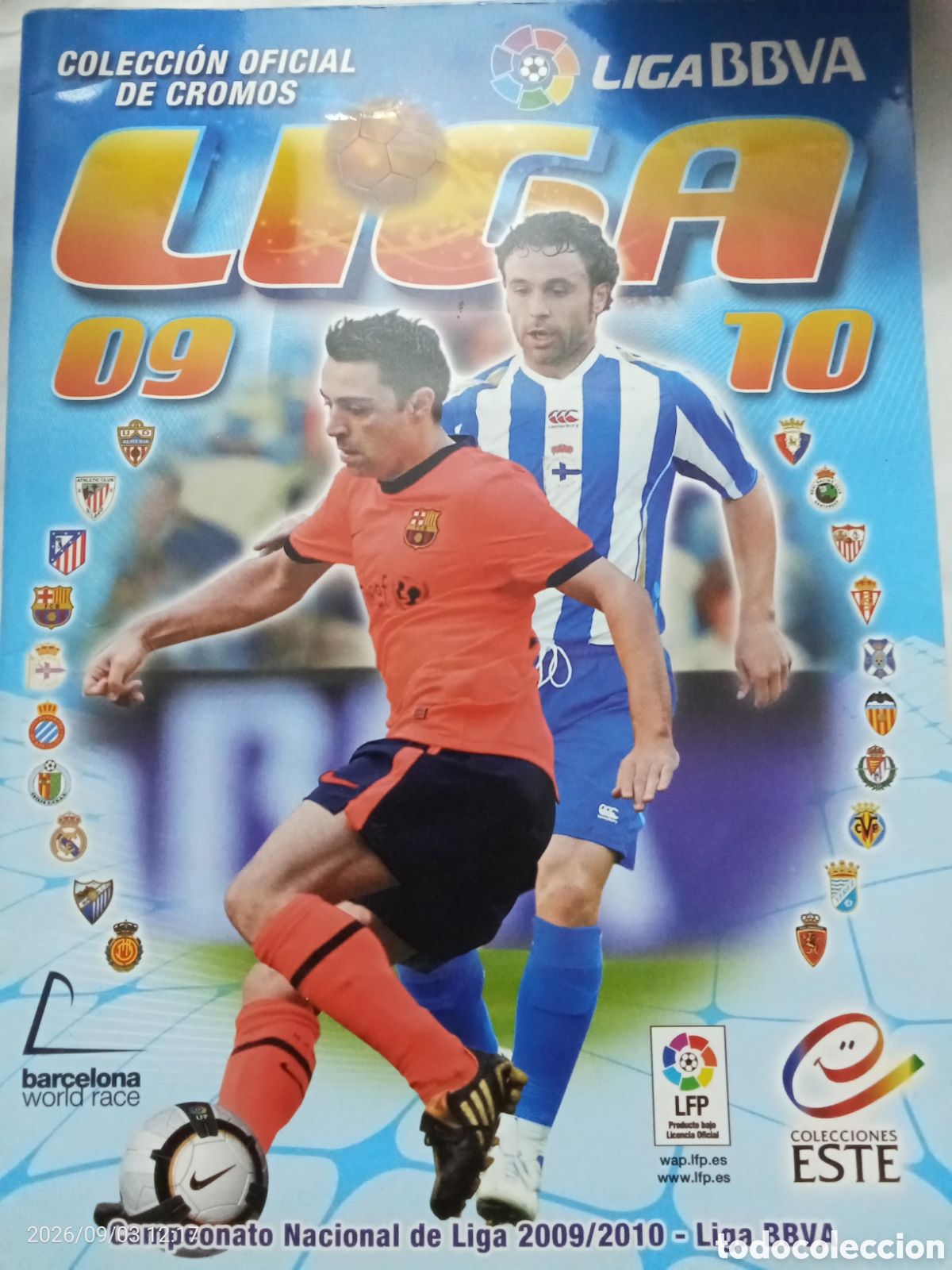 Coleccionismo &aacute;lbumes: &Aacute;lbum liga 2000-2001 Colecci&oacute;n Oficial cromos al 80% completo