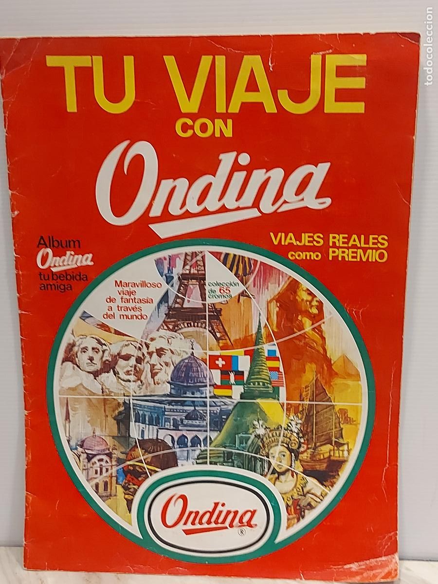 Coleccionismo &aacute;lbumes: TU VIAJE CON ONDINA | &Aacute;LBUM DE CROMOS 1974 | 49 DE 65 CROMOS | PUBLICIDAD S&Oacute;LMAK