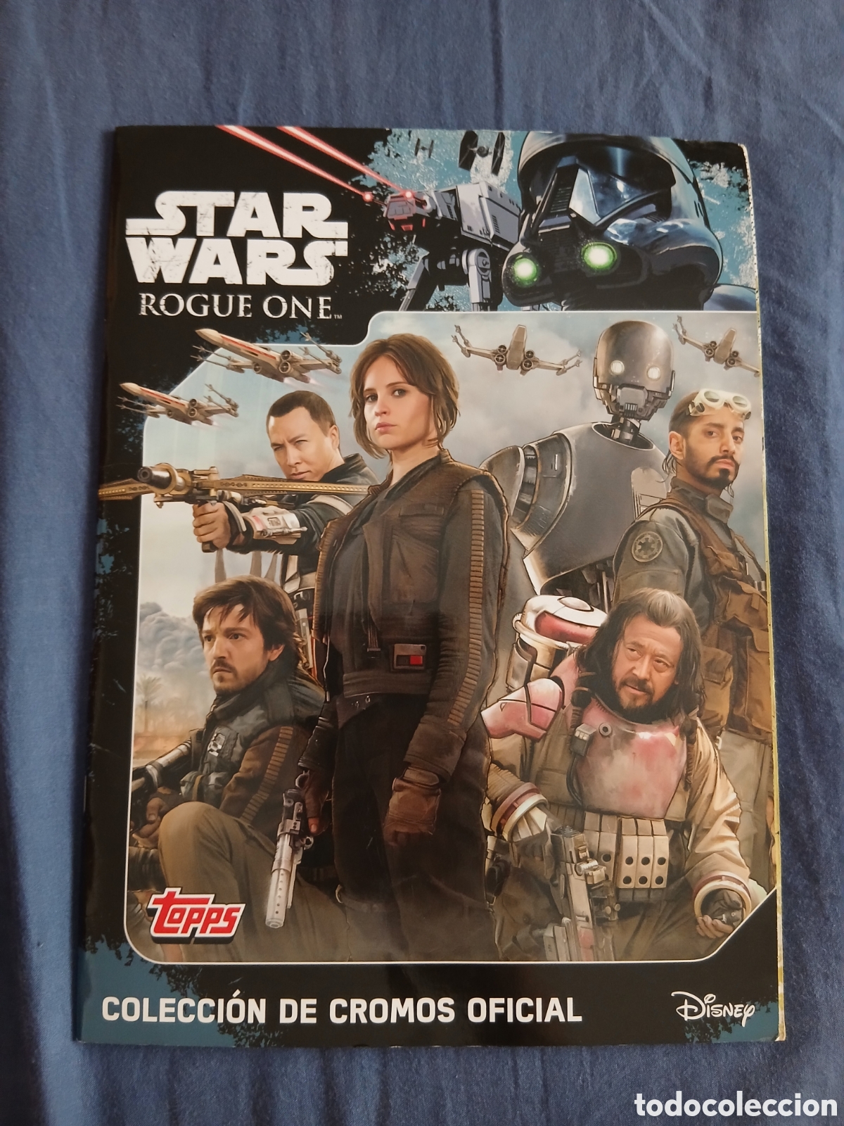 Coleccionismo &aacute;lbumes: &Aacute;lbum Cromos Star Wars Rogue One -Topps 2.014- Disney