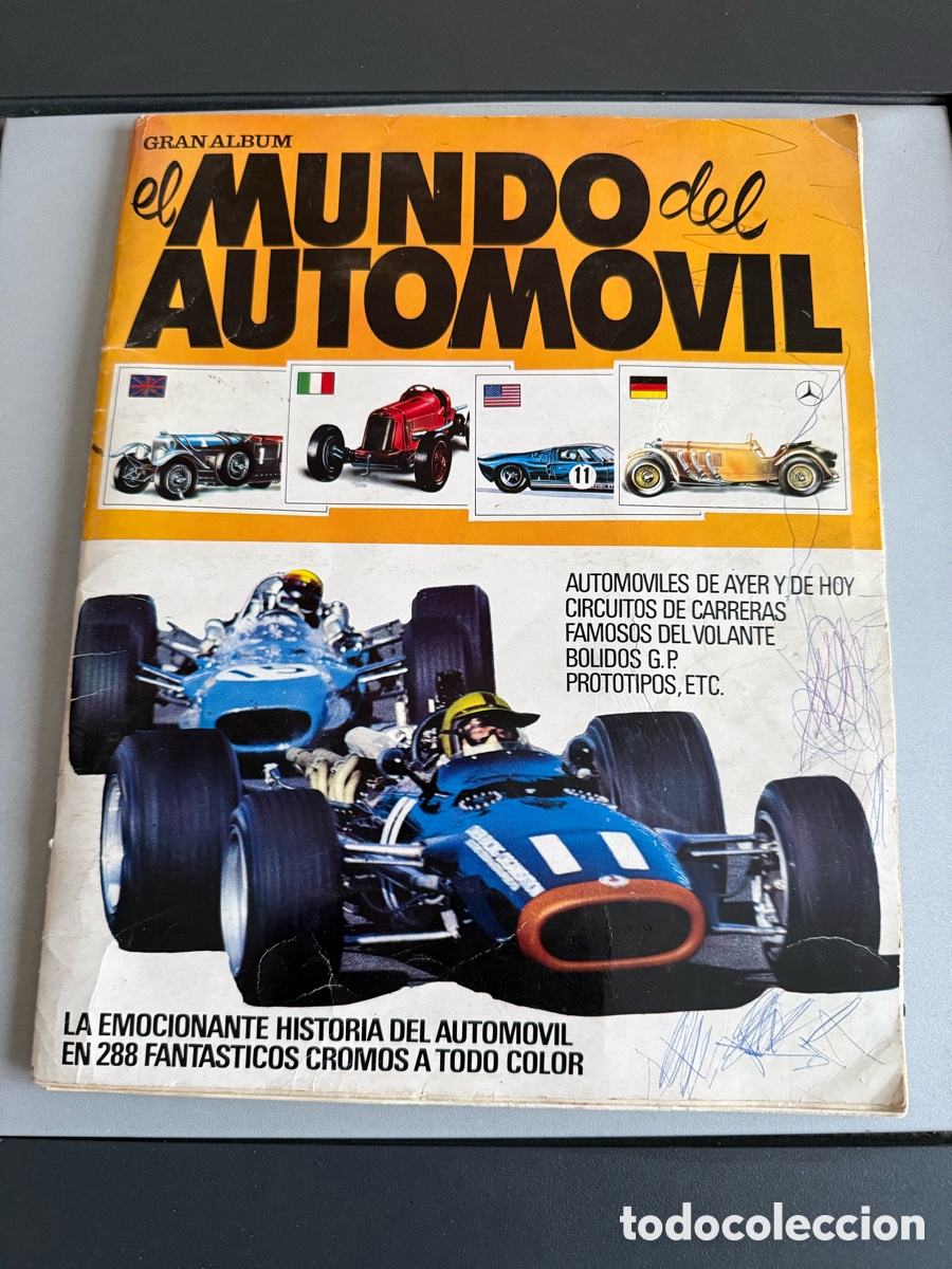 Coleccionismo &aacute;lbumes: &Aacute;lbum Cromos. EL MUNDO DEL AUTOM&Oacute;VIL. faltan 6 cromos de 288