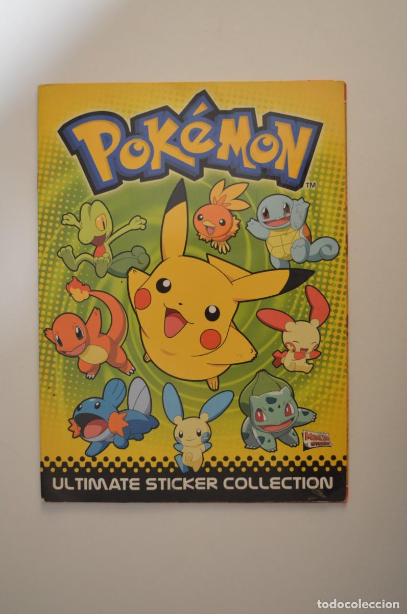 Coleccionismo &aacute;lbumes: COLECCI&Oacute;N CASI COMPLETA POK&Eacute;MON ULTIMATE STICKER COLLECTION MERLIN STICKERS PEGATINAS INCLUYE P&Oacute;STER