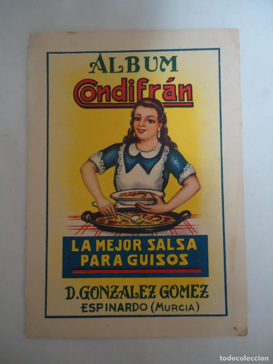 Colecionismo Cadernetas: ALBUM DE CROMOS VACIO CONDIFRAN. D. GONZALEZ GOMEZ DE ESPINARDO- MURCIA.