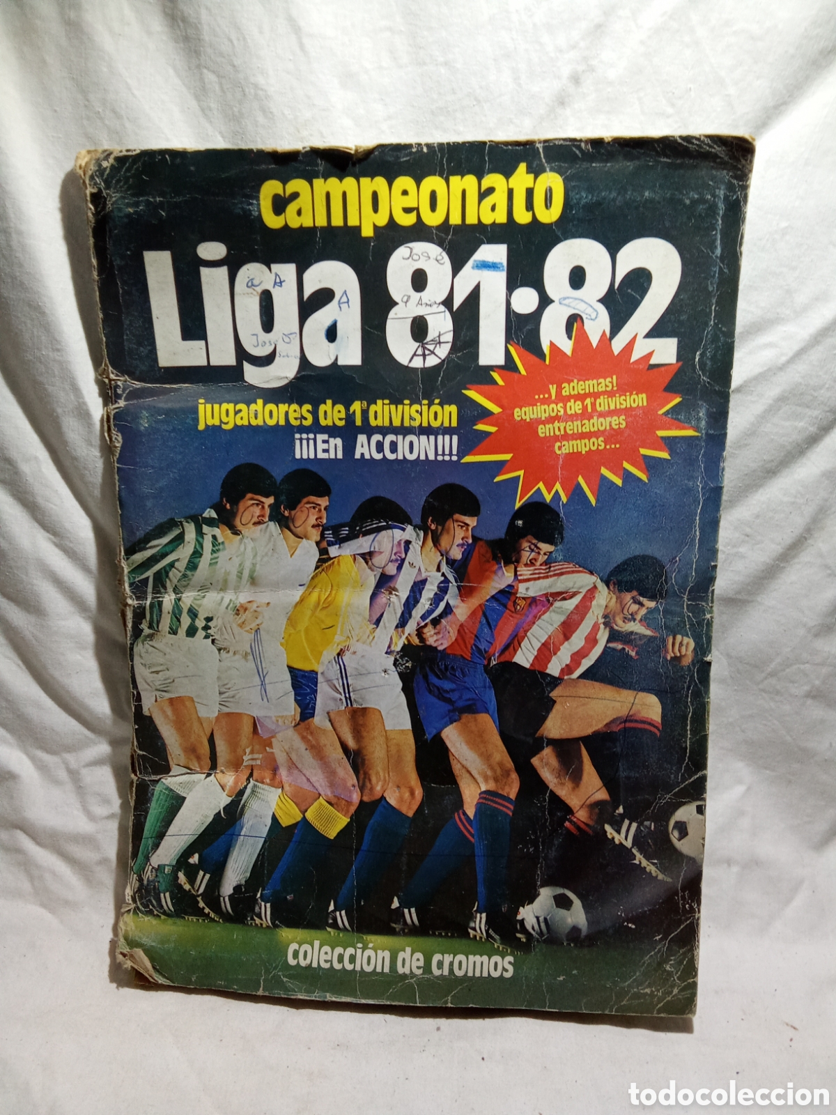 Colecionismo Cadernetas: &Aacute;LBUM CASI COMPLETO LIGA 81-82