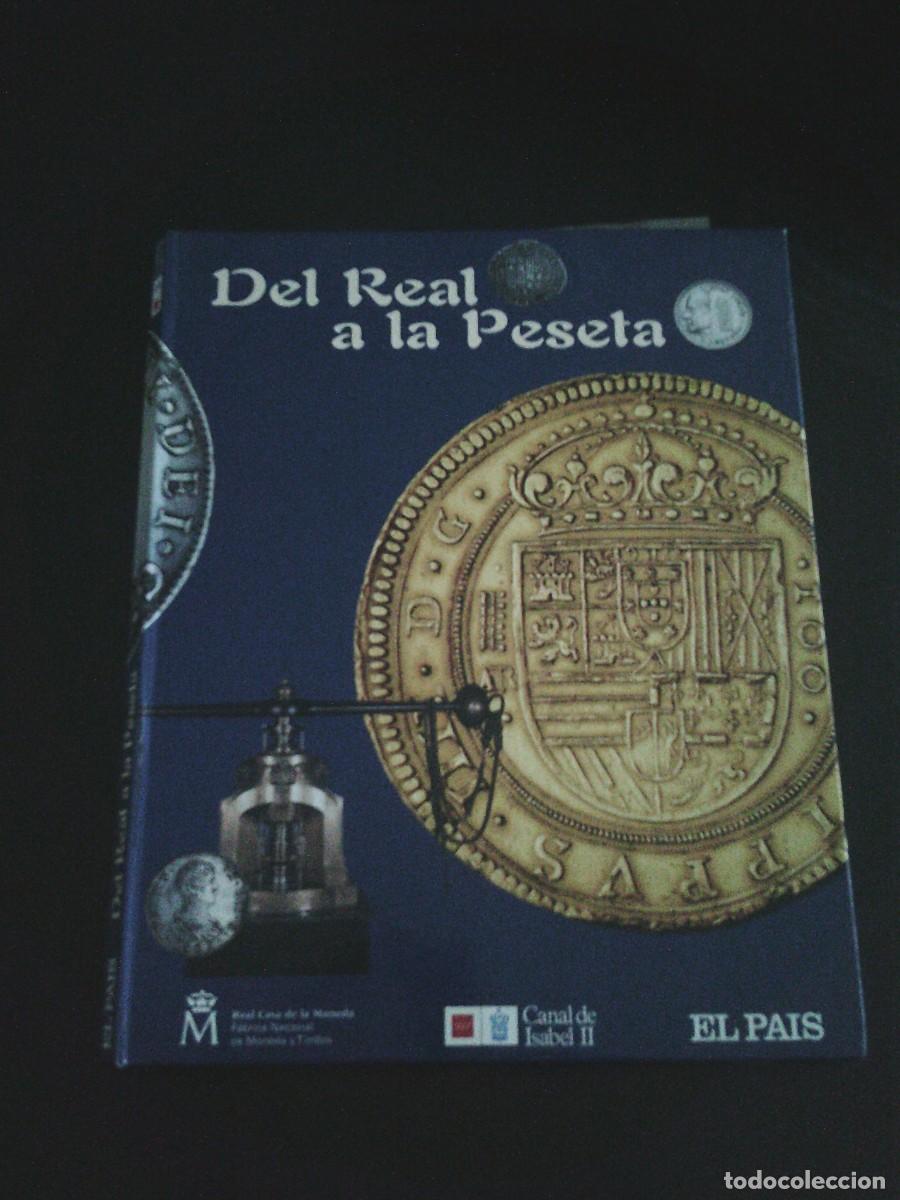 Coleccionismo &aacute;lbumes: DEL REAL A LA PESETA - ALBUM INCOMPLETO - REAL CASA DE LA MONEDA - EL PAIS - CJ 253