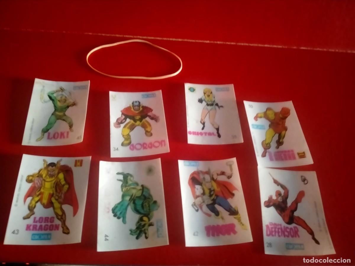 Coleccionismo &aacute;lbumes: cromos de cropan superheroes de plastico