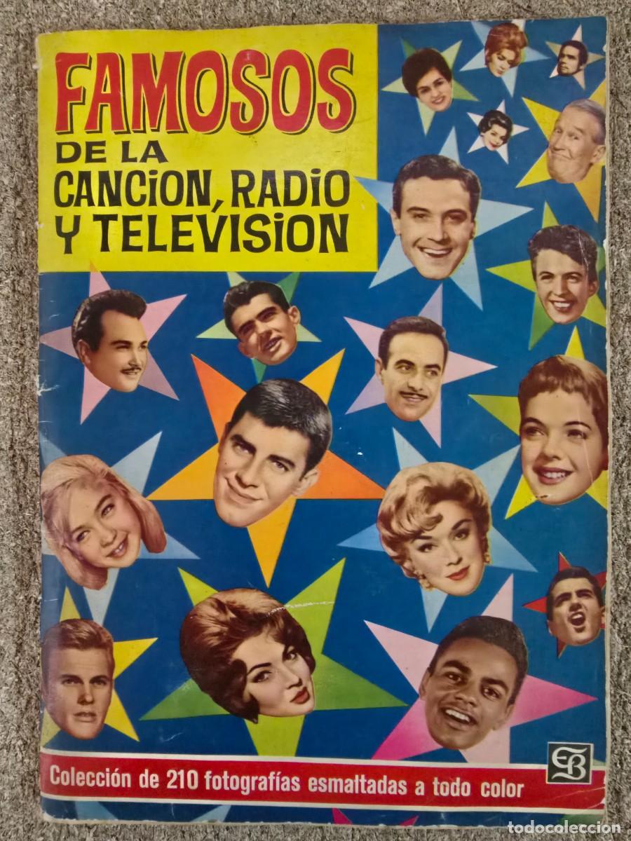 Coleccionismo &aacute;lbumes: Album Cromos Famosos de la Cancion Radio y Television.Incompleto.Bruguera