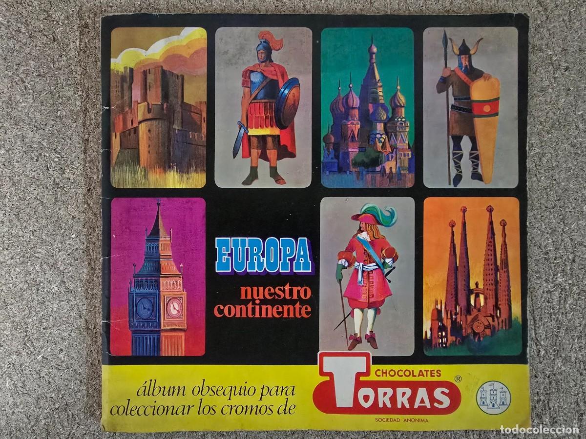 Coleccionismo &aacute;lbumes: Album Cromos Europa nuestro Continente.Incompleto.Chocolates Torras