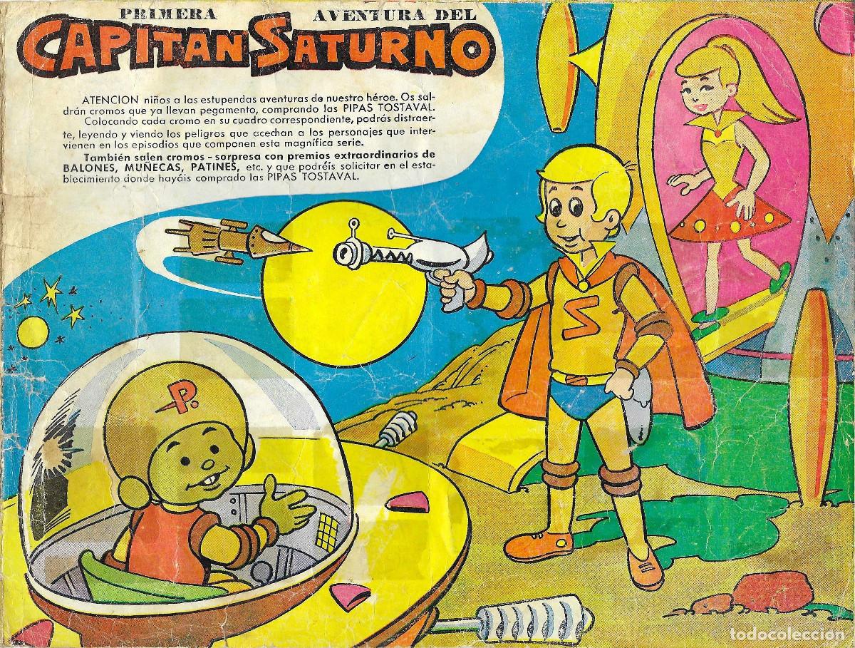 Coleccionismo &aacute;lbumes: &Aacute;lbum de cromos. Primera aventura del Capitan Saturno. Pipas Tostaval