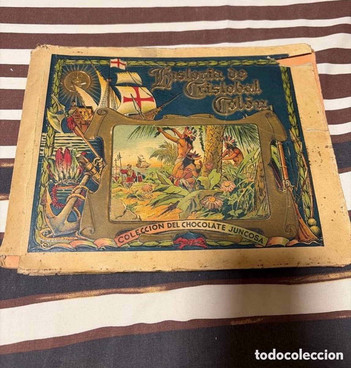 Coleccionismo &aacute;lbumes: &Aacute;lbum de cromos historia de Crist&oacute;bal colon chocolates Juncosa