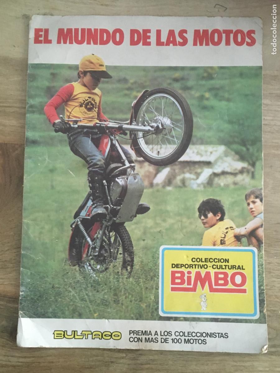 Coleccionismo &aacute;lbumes: el mundo de las motos bimbo album de cromos vacio buen estado nunca ha tenido cromos pegados
