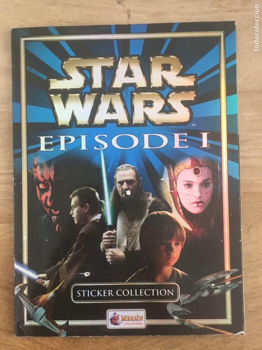 Colecionismo Cadernetas: star wars episodio I la amenaza fantasma guerra galaxias album cromos incompleto solo faltan 2