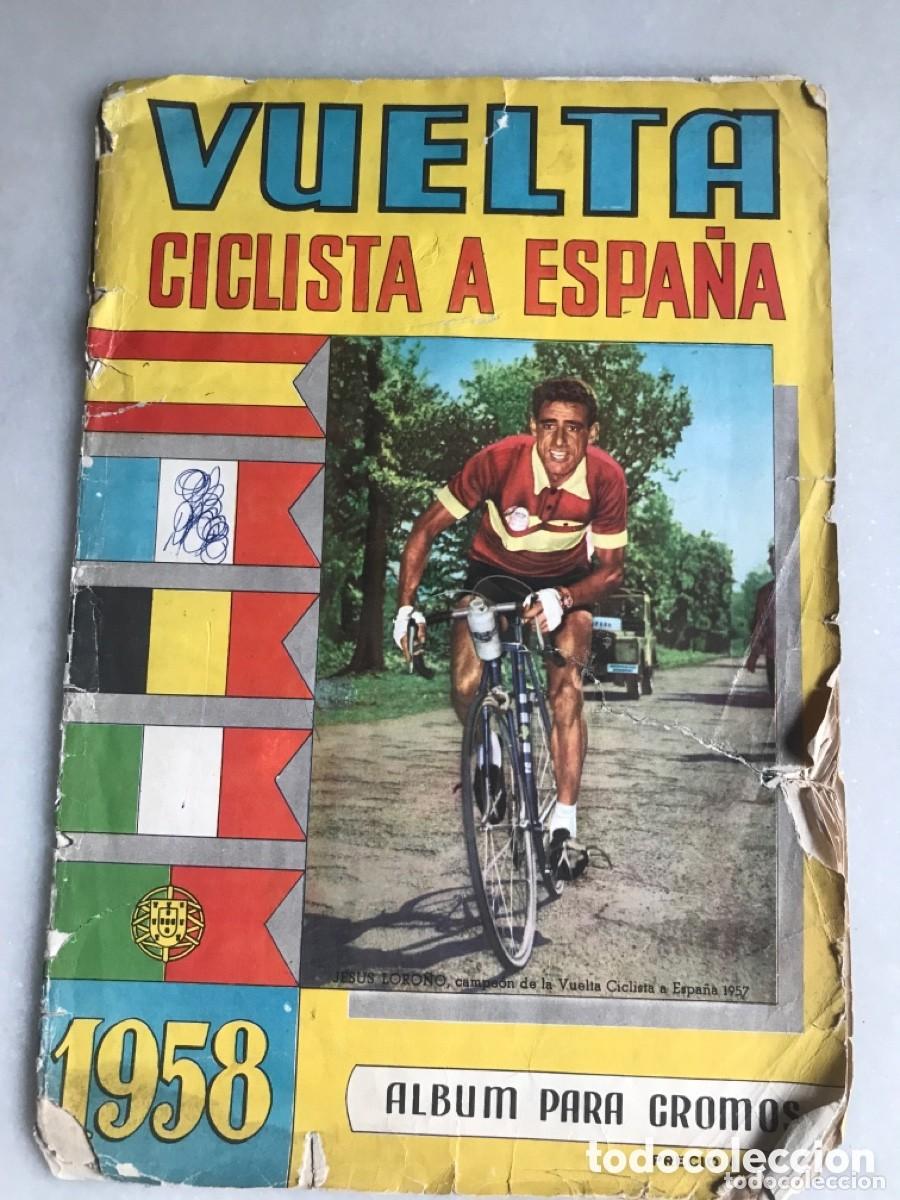 Coleccionismo &aacute;lbumes: &Aacute;lbum de cromos vuelta ciclista a Espa&ntilde;a 1958. Ed Fher