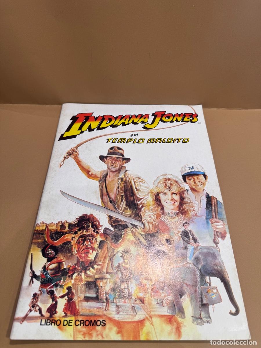 Coleccionismo &aacute;lbumes: INDIANA JONES Y EL TEMPLO MALDITO &Aacute;LBUM DE CROMOS CON 84 CROMOS PEGADOS PACOSA LUCAS FILM 1984 (G)