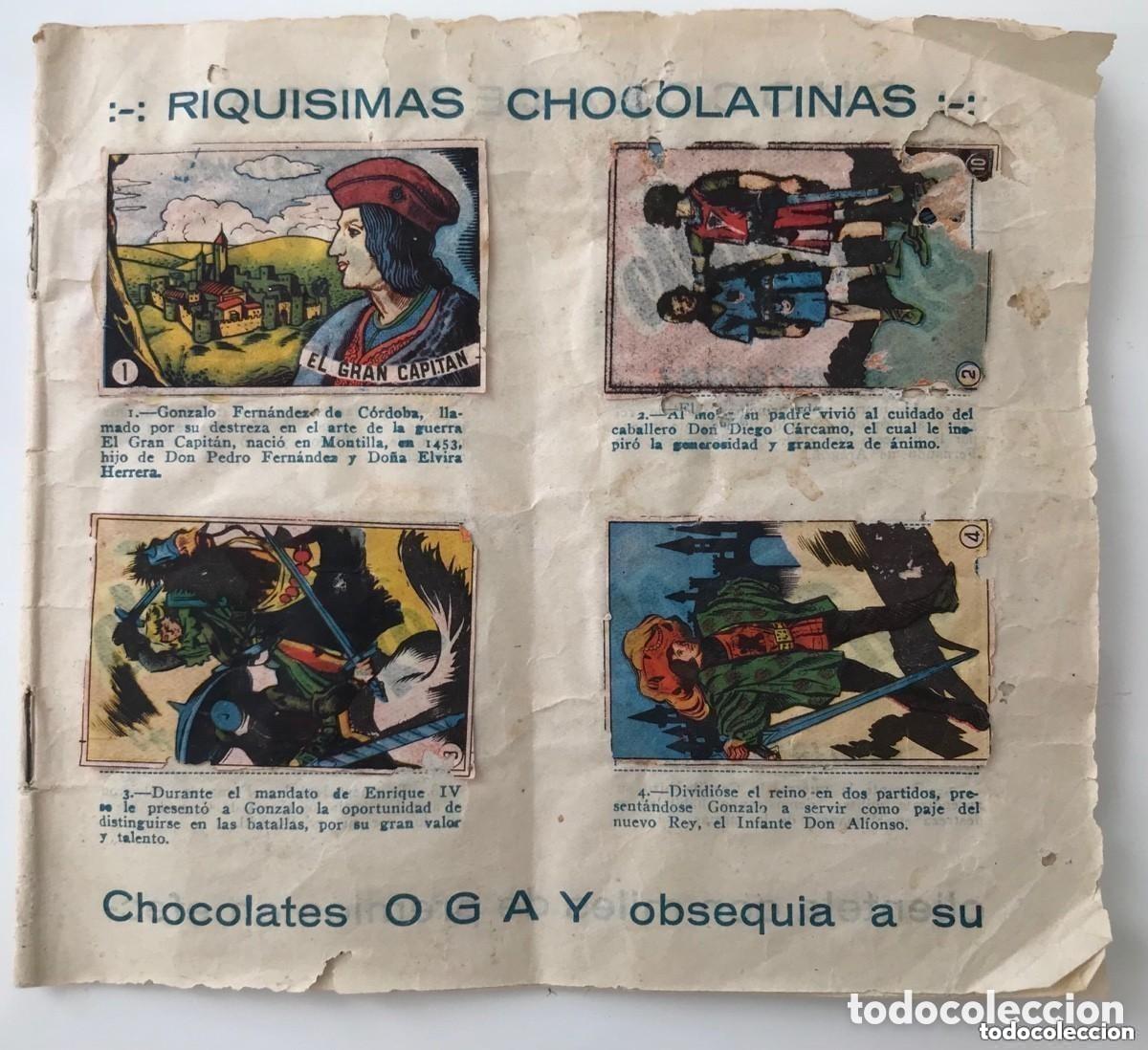 Sammeln Sammelalben: &Aacute;lbum cromos Gran Capit&aacute;n. &Uacute;nico en Todocoleccion.Chocolates Ogay. Torrent Valencia. A&ntilde;os 50