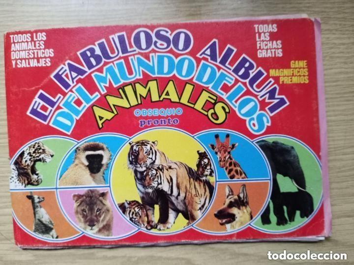Coleccionismo &aacute;lbumes: ALBUM INCOMPLETO - EL FABULOSO ALBUM DEL MUNDO DE LOS ANIMALES -TIENE 24 CROMOS -VER FOTOS