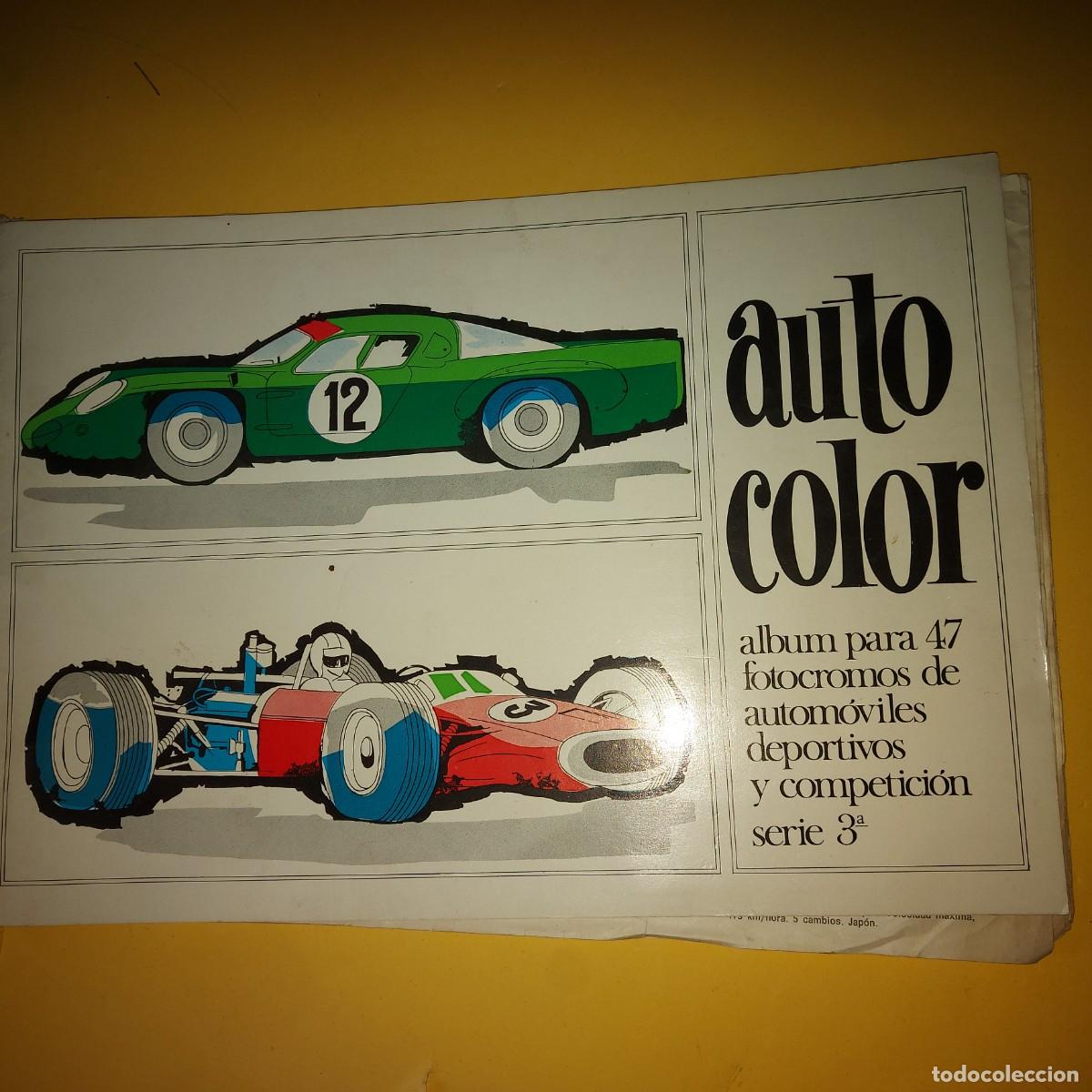 Coleccionismo &aacute;lbumes: ALBUM AUTO COLOR SERIE 3,*INCOMPLETO*LABORATORIO VITA