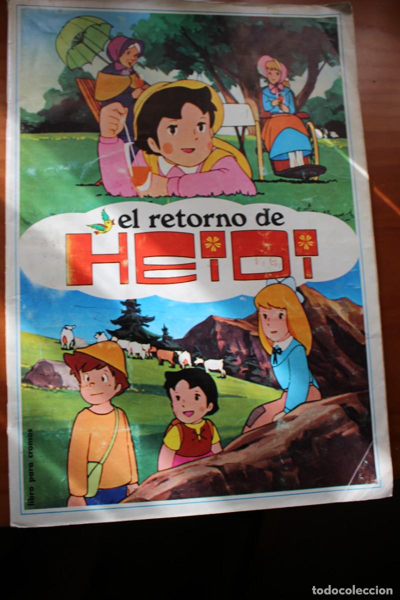 Coleccionismo &aacute;lbumes: &Aacute;lbum EL RETORNO DE HEIDI de Fher con m&aacute;s de 40 cromos.