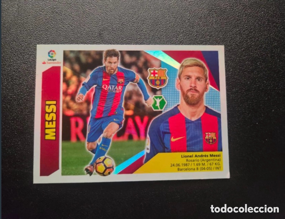 Coleccionismo &aacute;lbumes: Cromo de Messi 17/18