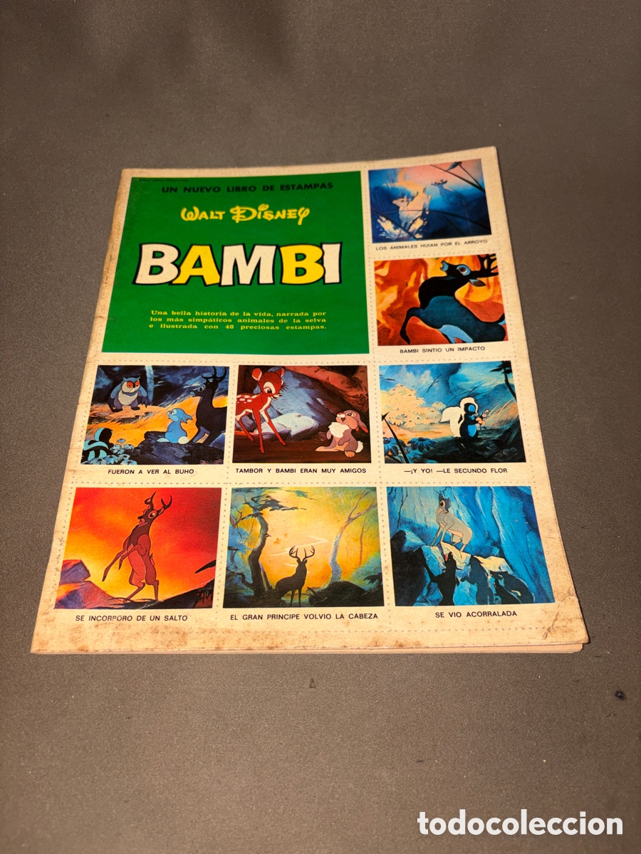 Coleccionismo &aacute;lbumes: Antiguo &aacute;lbum de cromos*BAMBI*1971,WALT DISNEY,INCOMPLETO,EDICIONES SUSAETA