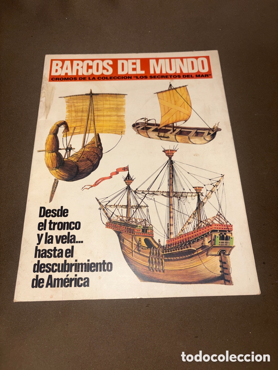 Coleccionismo &aacute;lbumes: Antiguo &aacute;lbum de cromos*BARCOS DEL MUNDO*1983*INCOMPLETO*EDICIONES URBION
