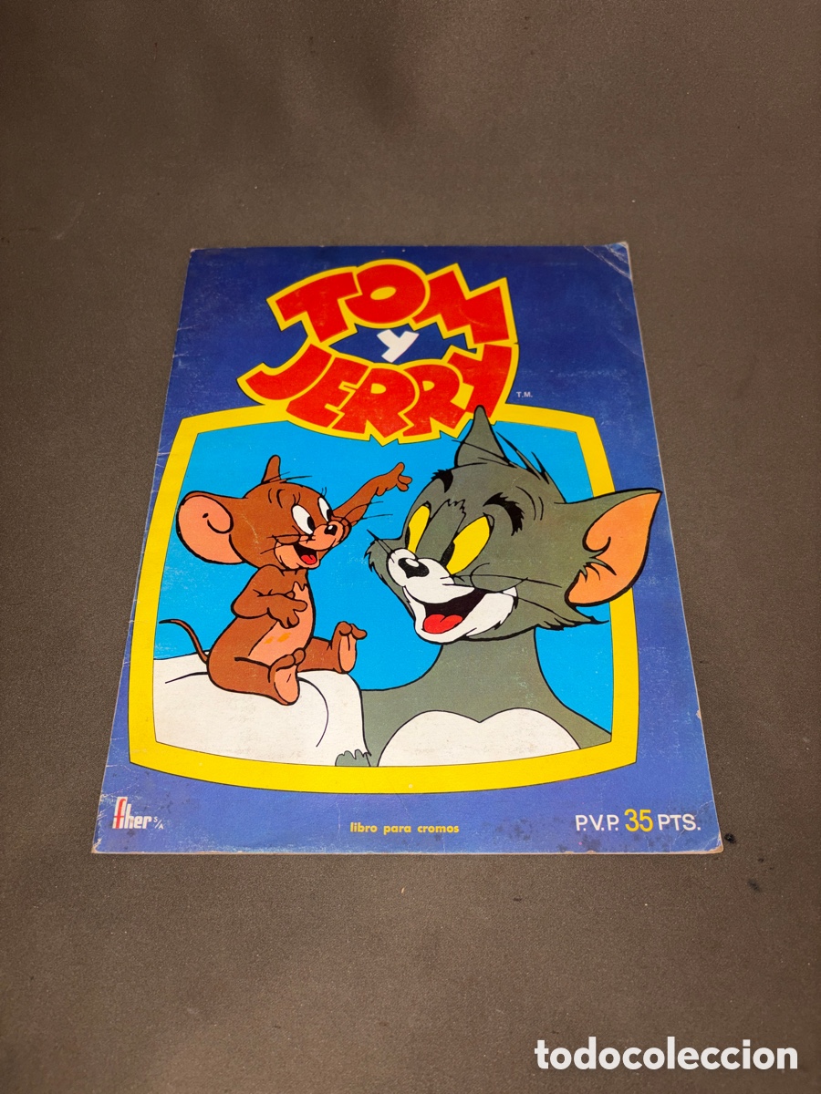 Coleccionismo &aacute;lbumes: Antiguo &aacute;lbum de cromos*TOM Y JERRY*fher,35ptas,incompleto.