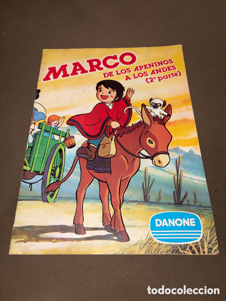 Coleccionismo &aacute;lbumes: Antiguo &aacute;lbum de cromos*MARCO*(de los Apeninos a los andes)parte 2,incompleto,DANONE