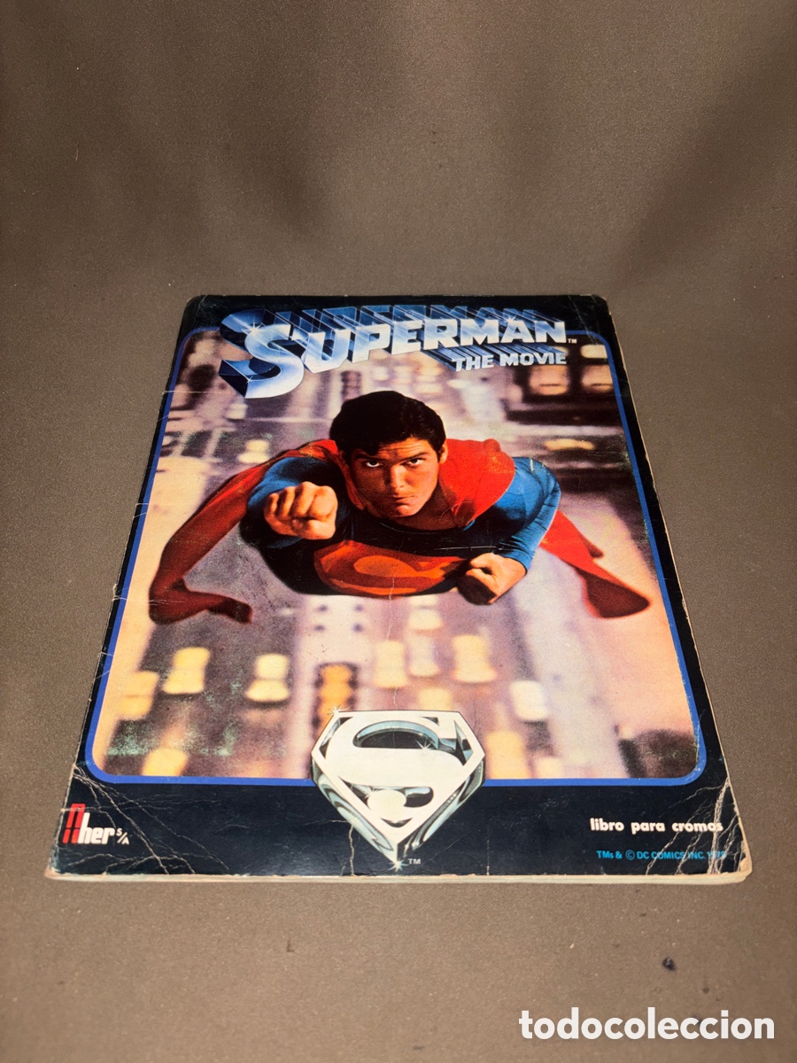 Coleccionismo &aacute;lbumes: Antiguo &aacute;lbum de cromos,SUPERMAN THE MOVIE,FHER,1979,INCOMPLETO.