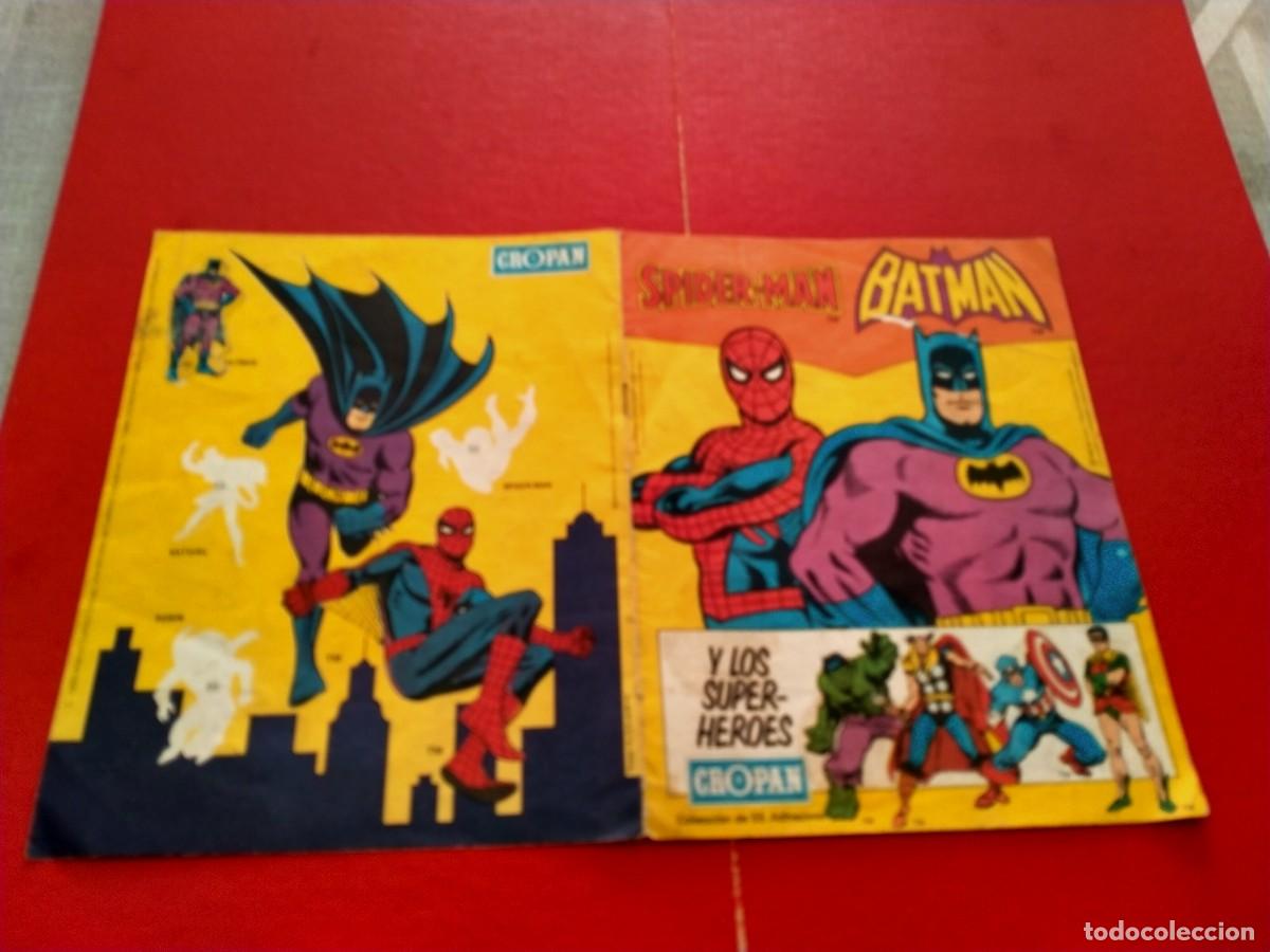 Coleccionismo &aacute;lbumes: album de cromos de cropan spiderman y batman