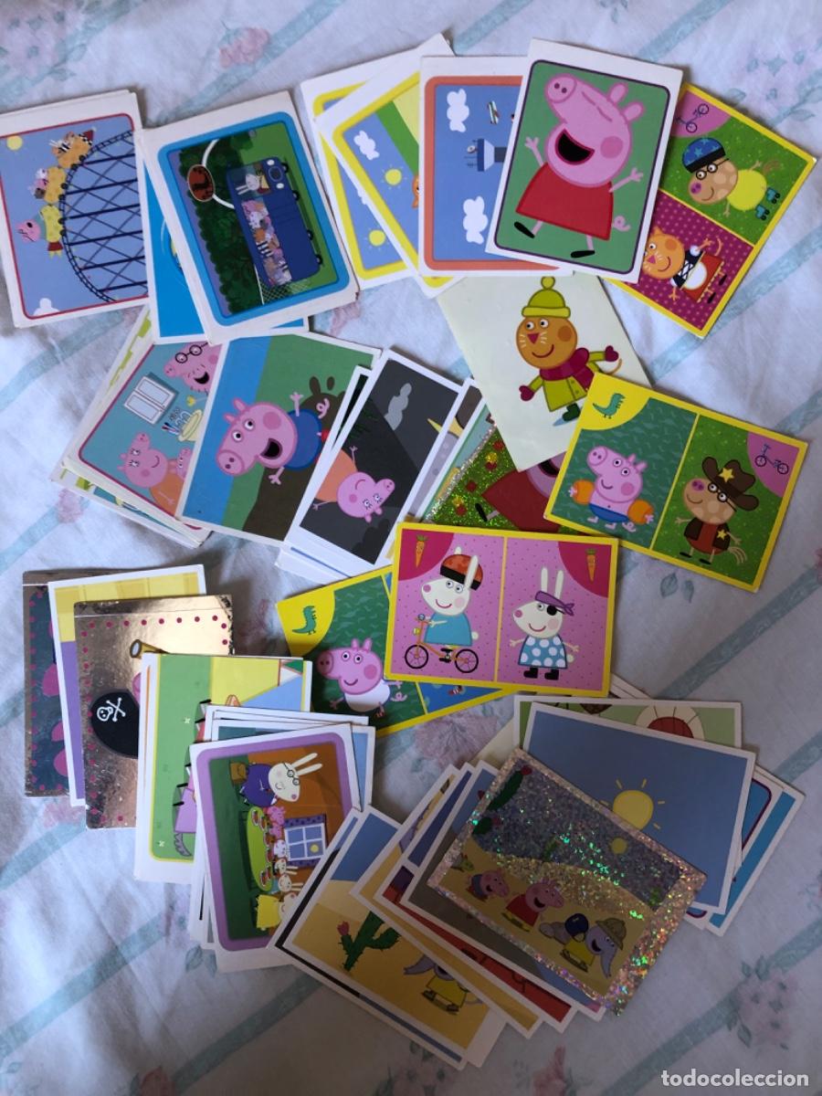 Coleccionismo &aacute;lbumes: LOTE DE 50 CARTAS O CROMOS DE PEPPA PIG.