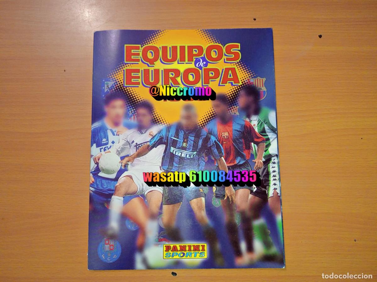 Coleccionismo &aacute;lbumes: album vacio plancha equipos de europa 1999 ed panini sports en muy buen estado niccromo