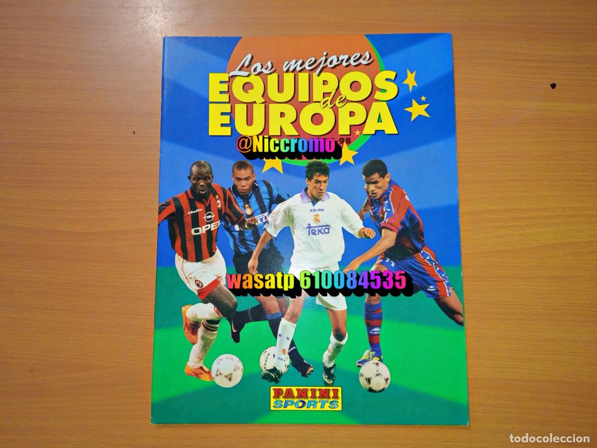 Coleccionismo &aacute;lbumes: album vacio plancha equipos de europa 1887 1998 ed panini sports 97 98 en muy buen estado niccromo