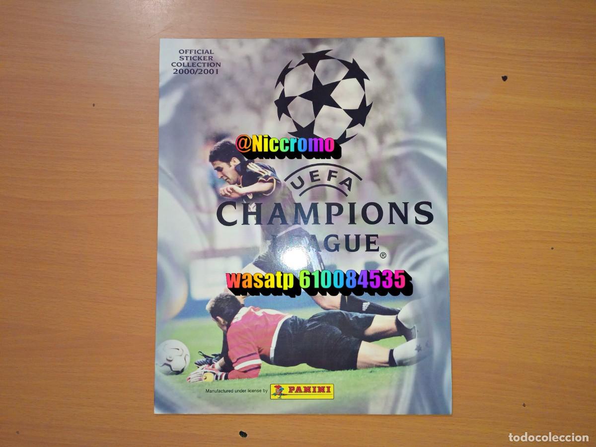 Coleccionismo &aacute;lbumes: album vacio plancha champions league 2000 2001 uefa 00 01 muy buen estado niccromo