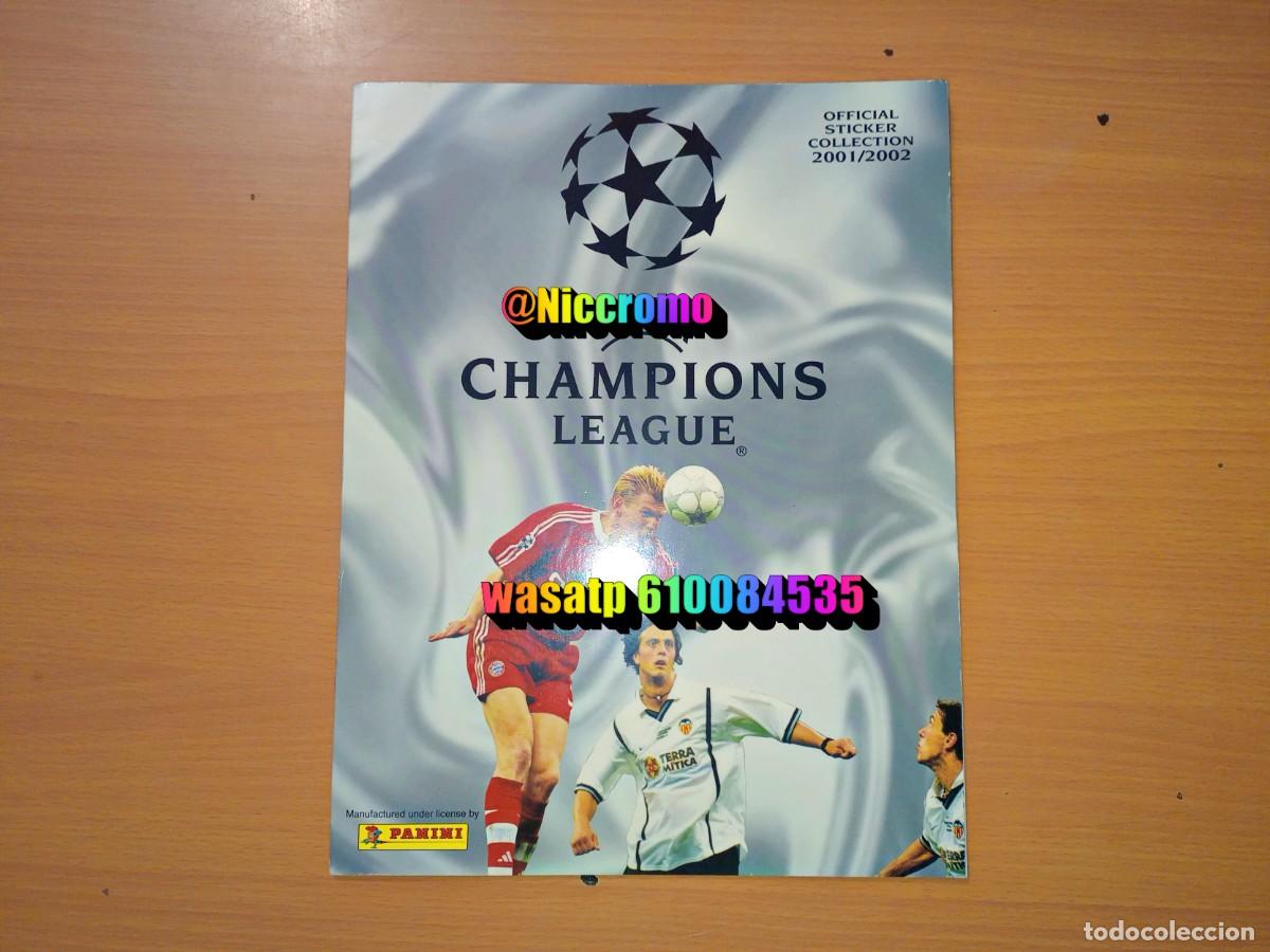 Coleccionismo &aacute;lbumes: album vacio plancha champions league 2001 2002 uefa 01 02 muy buen estado niccromo