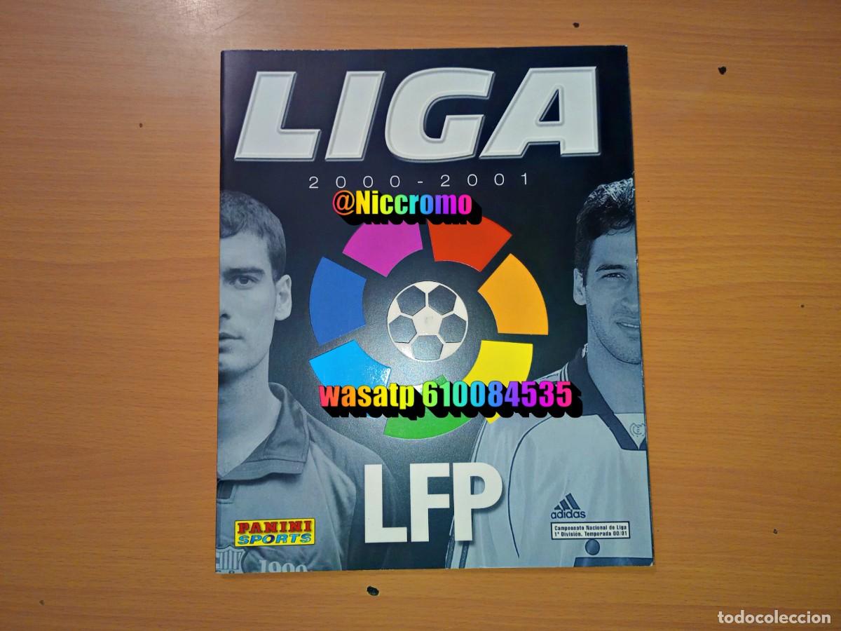 Coleccionismo &aacute;lbumes: album vacio plancha 00 01 campeonato liga 2000 2001 panini muy buen estado niccromo