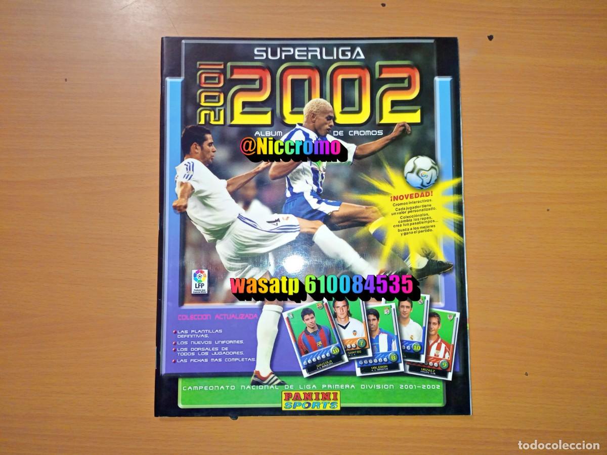 Coleccionismo &aacute;lbumes: album vacio plancha 01 02 campeonato liga 2001 2002 panini muy buen estado niccromo